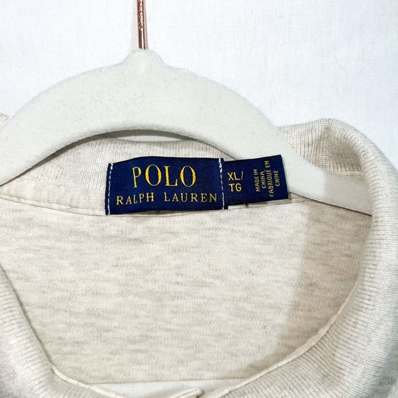 Polo Ralph Lauren Mens Heather Cream Soft Cotton Polo, XL - Picture 2 of 10